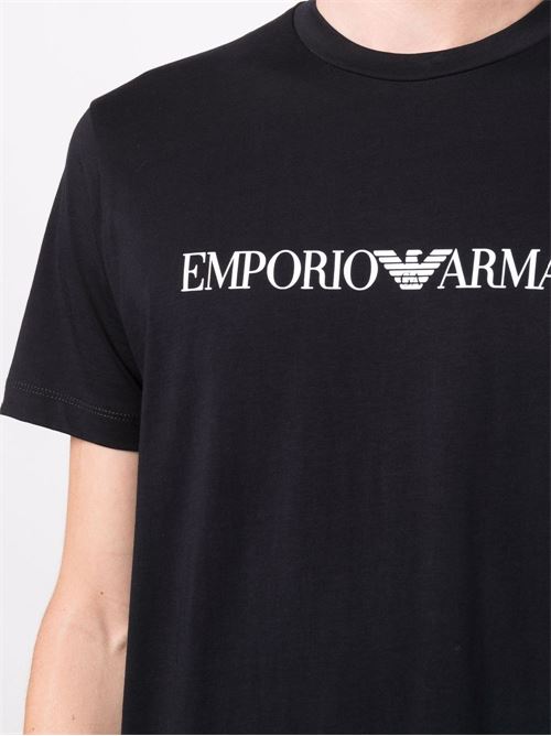 T-shirt uomo con stampa logo EMPORIO ARMANI | 8N1TN51JPZZ0974